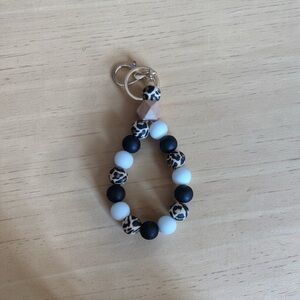 🔥Leopard Print Beaded Keychain/Bag Charm🔥
